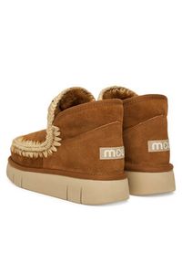 Mou Śniegowce MU.FW531009A Brązowy. Kolor: brązowy. Materiał: zamsz, skóra #4