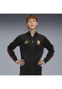 Puma - Męska kurtka RC Lens KING Anthem PUMA Black Pelé Yellow. Kolor: czarny, wielokolorowy, żółty. Sport: bieganie