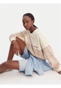 Roxy Bluza ERJFT05040 Beżowy Relaxed Fit. Kolor: beżowy. Materiał: bawełna, syntetyk #2