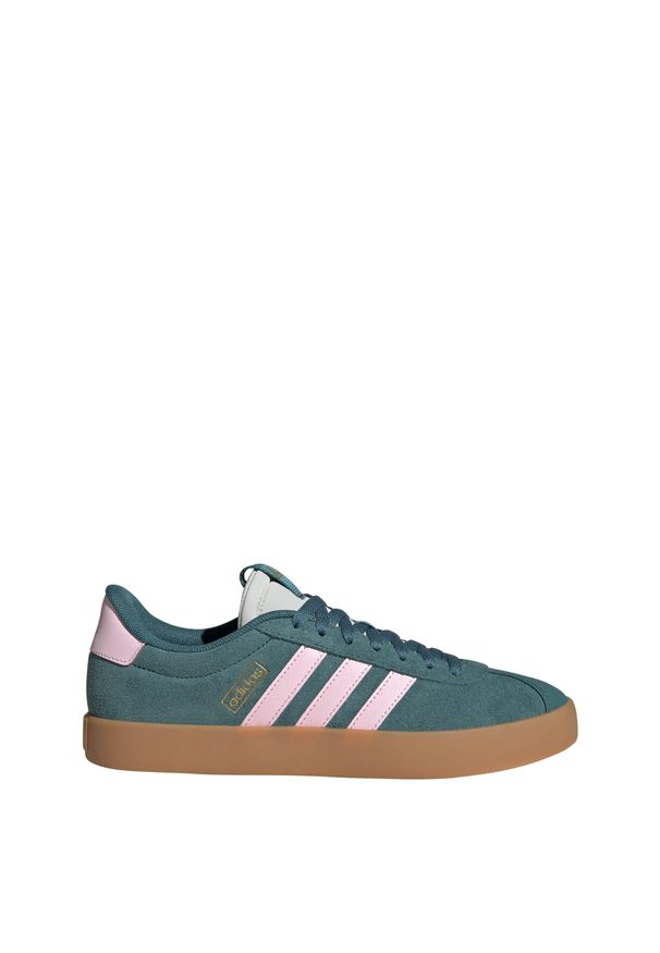 Adidas - Buty VL Court 3.0. Zapięcie: pasek. Kolor: żółty, różowy, niebieski, wielokolorowy
