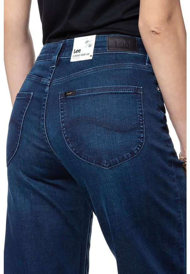 Lee - SPODNIE DAMSKIE LEE 5 POCKET WIDE LEG CLEAN WHEATON L30SRKIN 112106695