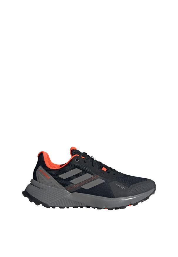 Adidas - Buty Terrex Soulstride RAIN.RDY Trail Running. Kolor: czerwony, szary, wielokolorowy, czarny. Materiał: materiał. Model: Adidas Terrex. Sport: bieganie