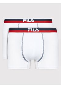 Fila Komplet 2 par bokserek FU5020/2 Biały. Kolor: biały. Materiał: bawełna