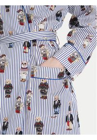 Polo Ralph Lauren Szlafrok 4P0248 Błękitny. Typ kołnierza: polo. Kolor: niebieski. Materiał: bawełna #6