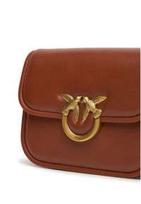 Pinko - PINKO Torba Love Box Bag Fl Mini PE 25 PLTT 104297 A26L Brązowy. Kolor: brązowy. Materiał: skórzane