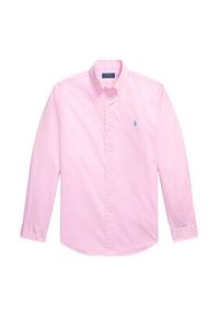 Polo Ralph Lauren Koszula 710B20512002 Różowy Custom Fit. Typ kołnierza: polo. Kolor: różowy. Materiał: bawełna #3