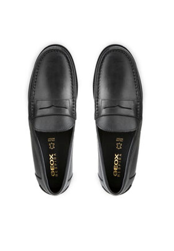 Geox Mokasyny U New Damon B U641ZB 00043 C9999 Czarny. Kolor: czarny. Materiał: skóra