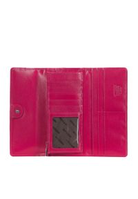 Wittchen - Damski portfel z lakierowanej skóry z monogramem różowy. Kolor: różowy. Materiał: skóra, lakier #2