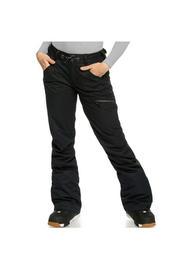 Roxy - Spodnie snowboardowe damskie ROXY Nadia. Kolor: czarny. Materiał: poliester. Sezon: zima. Sport: snowboard
