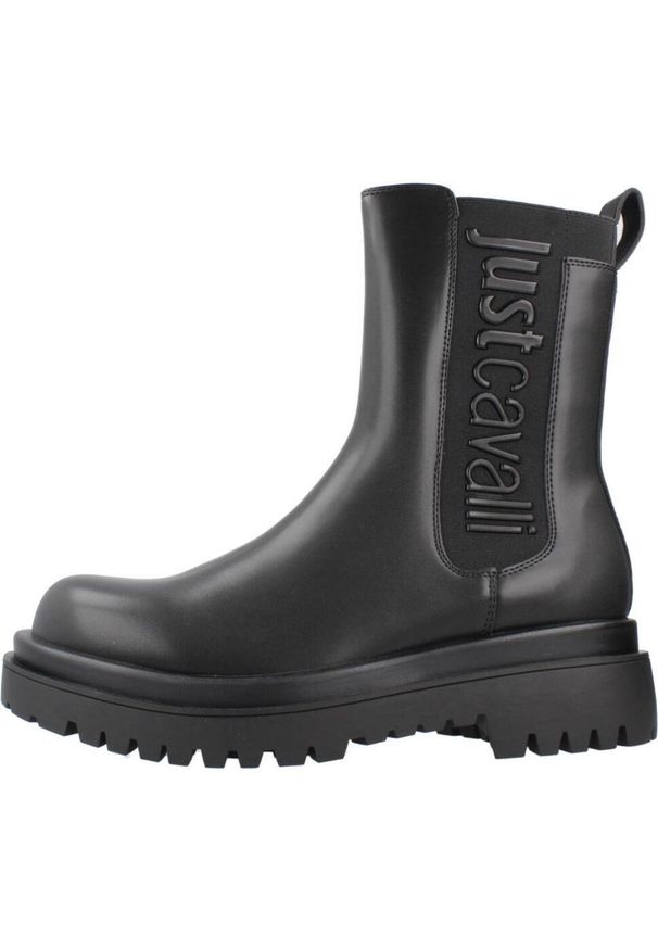 Just Cavalli - JUST CAVALLI FONDO BOURNE Czarny. Kolor: czarny. Materiał: syntetyk, tkanina. Styl: sportowy