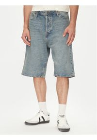 Jack & Jones - Jack&Jones Szorty jeansowe Iron 12272552 Niebieski Baggy Fit. Kolor: niebieski. Materiał: bawełna