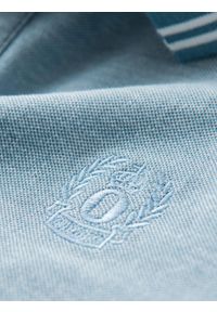 Ombre Clothing - Melanżowy longsleeve męski polo z haftem – niebieski melanż V3 - Rozmiar: XXL. Okazja: na co dzień. Typ kołnierza: polo. Kolor: niebieski. Materiał: bawełna, dzianina. Długość rękawa: długi rękaw. Długość: długie. Wzór: melanż, haft. Styl: klasyczny, sportowy, casual #7