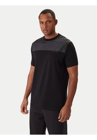Karl Lagerfeld - KARL LAGERFELD T-Shirt 755030 561221 Czarny Regular Fit. Typ kołnierza: dekolt w karo. Kolor: czarny. Materiał: bawełna #1