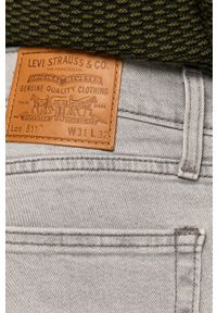 Levi's® - Levi's - Jeansy 511. Okazja: na spotkanie biznesowe. Kolor: szary. Materiał: jeans. Styl: biznesowy #2