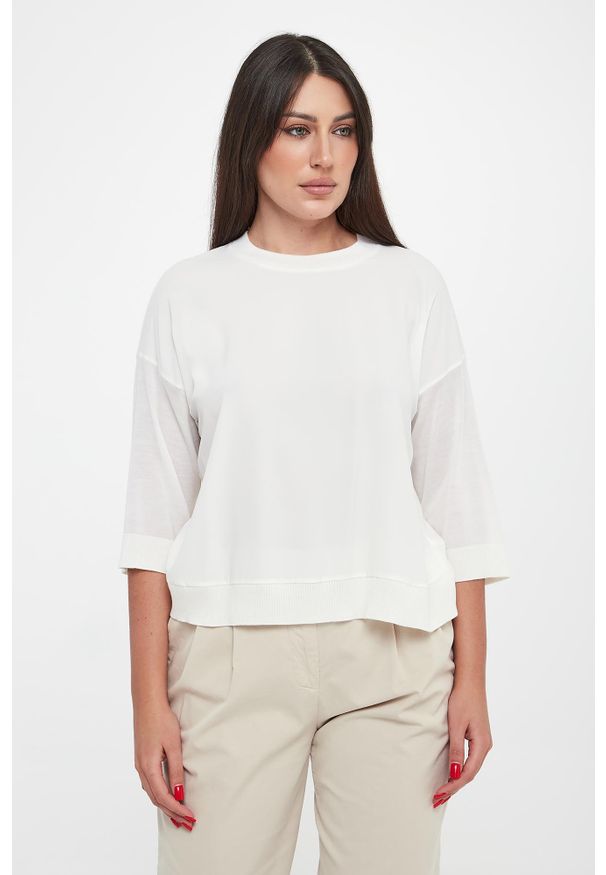 Bluzka damska wełniana PESERICO. Materiał: wełna