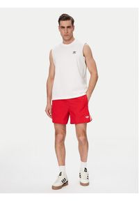 Adidas - adidas Tank top Trefoil Essentials KE3396 Biały Regular Fit. Kolor: biały. Materiał: bawełna #3