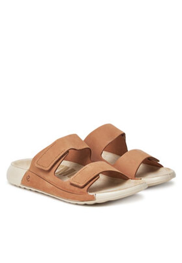 ecco - ECCO Klapki Cozmo W 20682302291 Brązowy. Kolor: brązowy. Materiał: skóra, nubuk