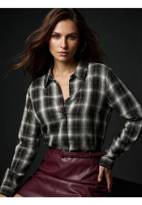 Sinsay - Koszula w kratę - wielobarwny