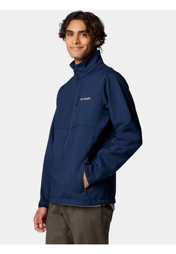 columbia - Kurtka Softshell Męska Columbia Ascender. Kolor: niebieski. Materiał: softshell. Sport: turystyka piesza