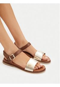 U.S. Polo Assn. Sandały EO-ADELI001W/6L1 Złoty. Kolor: złoty. Materiał: skóra #4