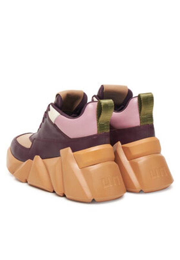 United Nude Sneakersy Space Kick Max 1065691216 Bordowy. Kolor: czerwony. Materiał: skóra