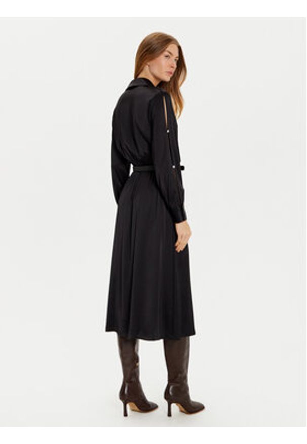 Liu Jo Sukienka codzienna WF4048 T3764 Czarny Regular Fit. Okazja: na co dzień. Kolor: czarny. Materiał: wiskoza. Typ sukienki: proste. Styl: casual
