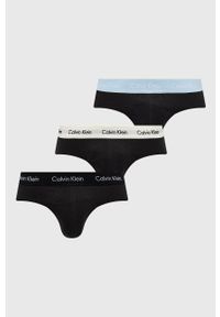 Calvin Klein Underwear slipy (3-pack) męskie kolor czarny. Kolor: czarny