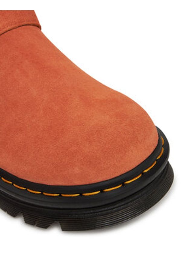 Dr. Martens Klapki Zebzag DM31937800 Pomarańczowy. Kolor: pomarańczowy. Materiał: skóra, nubuk
