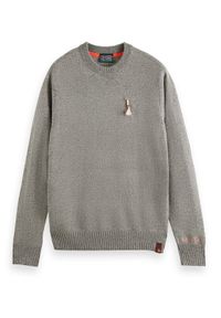 Scotch & Soda Sweter 169271 Szary Relaxed Fit. Kolor: szary. Materiał: syntetyk #1