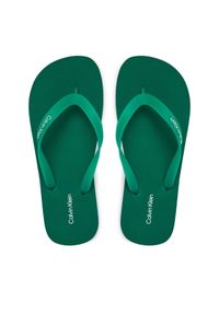 Calvin Klein Japonki Logo Strap HM0HM02105 Zielony. Kolor: zielony. Materiał: syntetyk #1