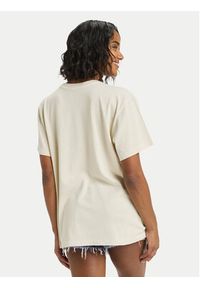 Roxy T-Shirt ERJZT06023 Beżowy Regular Fit. Kolor: beżowy. Materiał: bawełna #4
