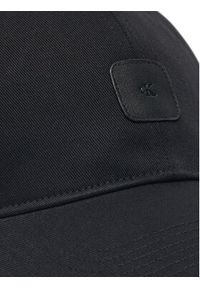 Calvin Klein Jeans Czapka z daszkiem Mono Leather Patch Twill Cap LV04K5052G Czarny. Kolor: czarny. Materiał: materiał, bawełna