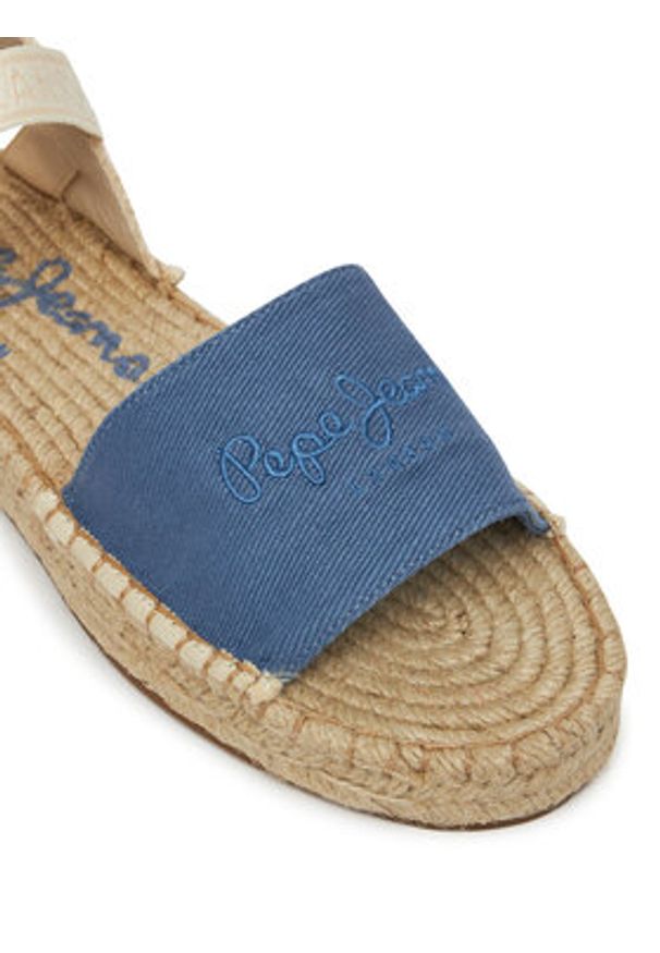 Pepe Jeans Espadryle PLS90684 Niebieski. Kolor: niebieski. Materiał: materiał