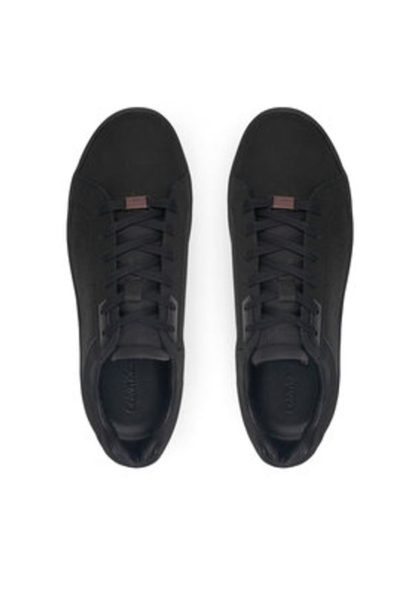 Calvin Klein Sneakersy Low Top Lace Up Nb Mono HM0HM01768 Czarny. Kolor: czarny. Materiał: skóra