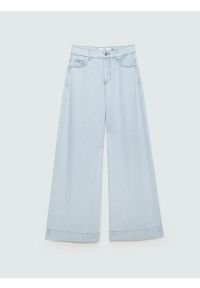 Big-Star - spodnie damskie jeansowe wide niebieskie colette 163. Okazja: na co dzień. Stan: podwyższony. Kolor: niebieski. Styl: elegancki, casual, klasyczny #2