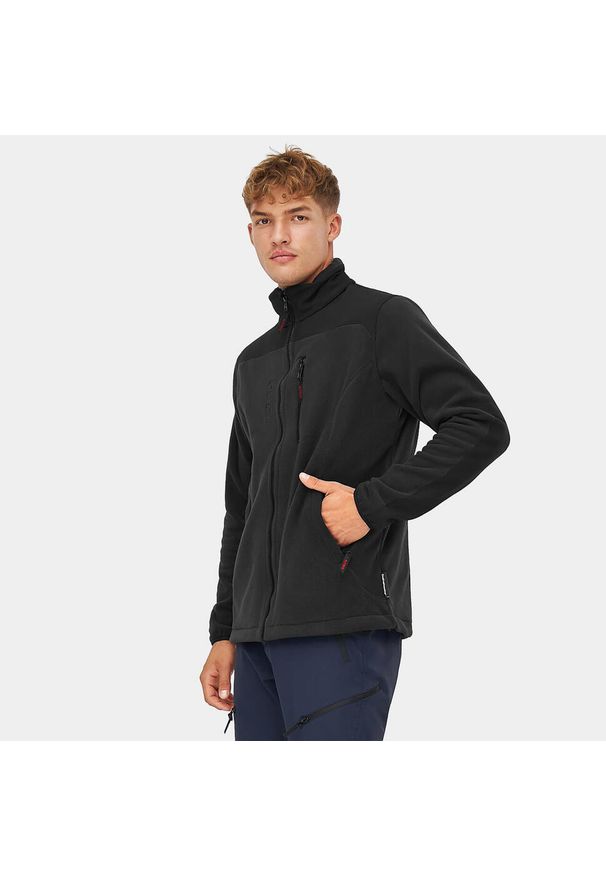 Bluza polarowa turystyczna Alpinus Caen 200. Kolor: czarny. Materiał: poliester