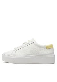 Calvin Klein Sneakersy Flatform Cup Lace Up Epi Mono HW0HW01911 Biały. Kolor: biały #4