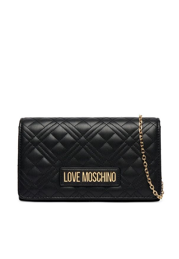 Love Moschino - LOVE MOSCHINO Torebka JC4079PP0OLA0000 Czarny. Kolor: czarny. Materiał: skórzane