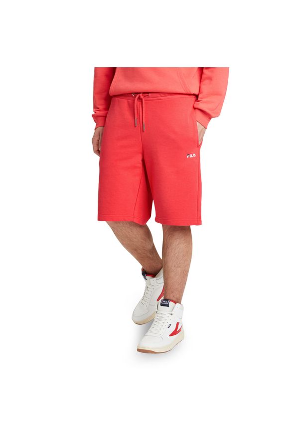 Fila - Spodenki męskie FILA Blehen Sweat. Kolor: pomarańczowy. Długość: krótkie. Sezon: lato