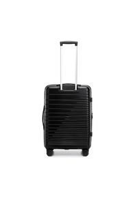 Wittchen - Zestaw walizek z polipropylenu z błyszczącymi paskami czarny. Kolor: czarny. Wzór: paski, aplikacja. Styl: elegancki #4