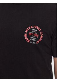 Jack & Jones - Jack&Jones T-Shirt Andy 12222339 Czarny Regular Fit. Kolor: czarny. Materiał: bawełna #4