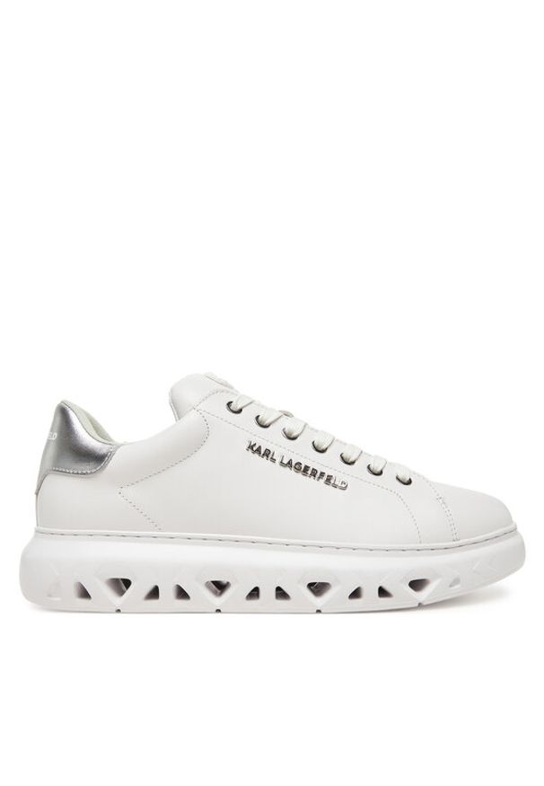 Karl Lagerfeld - KARL LAGERFELD Sneakersy KL54519A Biały. Kolor: biały. Materiał: skóra