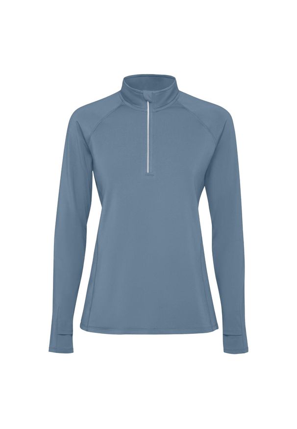 ROLY - Bluza Z Długim Rękawem Dla Pań I Panów Estambul Quarter Zip. Kolor: niebieski. Długość rękawa: długi rękaw. Długość: długie