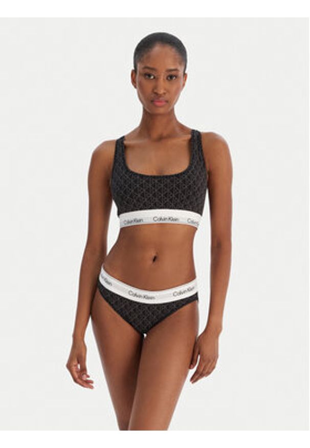 Calvin Klein Underwear Biustonosz top LV00QF8493 Czarny. Kolor: czarny. Materiał: bawełna