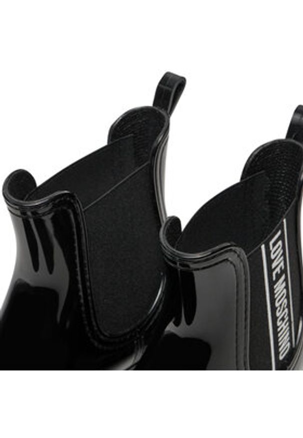 Love Moschino - LOVE MOSCHINO Kalosze JA21013G1LIR1000 Czarny. Kolor: czarny. Materiał: syntetyk