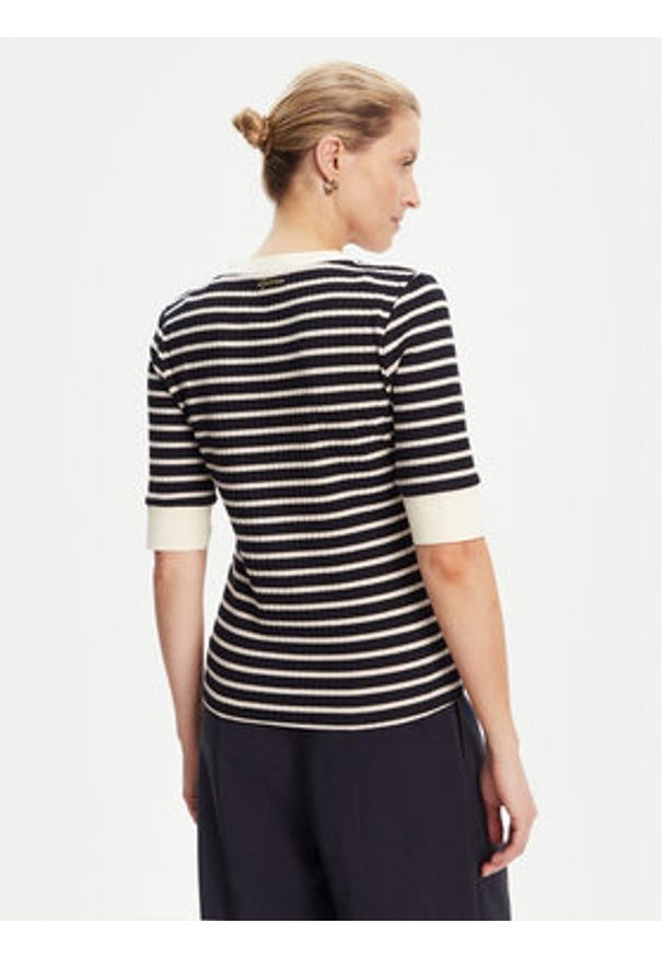 Guess Sweter W5YP20 KCZ82 Granatowy Regular Fit. Kolor: niebieski. Materiał: wiskoza