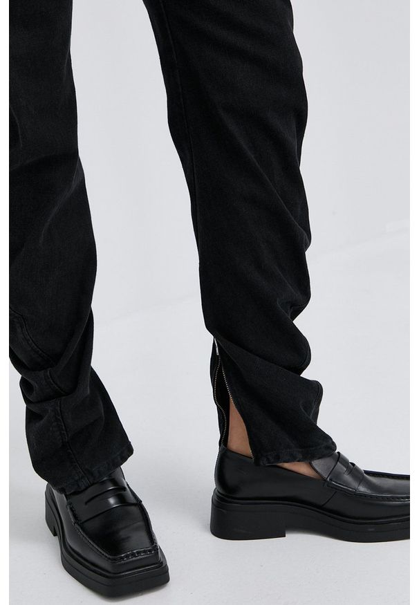 Diesel Jeansy damskie medium waist. Kolor: czarny