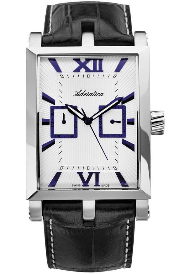 Zegarek męski Adriatica A1112.52B3QF czarny. Kolor: czarny