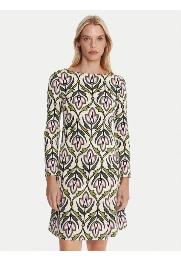 Weekend Max Mara Sukienka codzienna Rampur 2515621031 Zielony Regular Fit. Okazja: na co dzień. Kolor: zielony. Materiał: bawełna, wiskoza. Typ sukienki: proste. Styl: casual