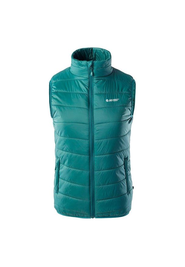 Hi-tec - Bezrękawnik Damski Pikowanie Solnem. Kolor: fioletowy, niebieski, wielokolorowy. Długość rękawa: bez rękawów. Sport: turystyka piesza